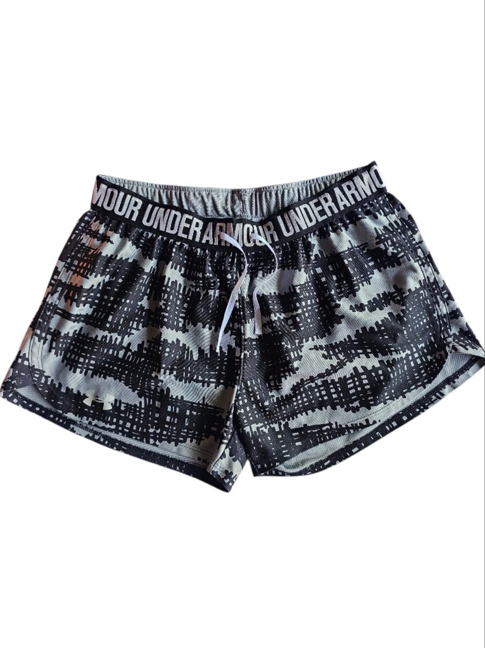 Under Armour Black & Gray Graphic Athletic Shorts